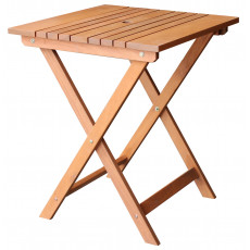 FLORIDA-S τραπέζι κήπου ξύλινο ΜΕΛΙ, 60x60xH75